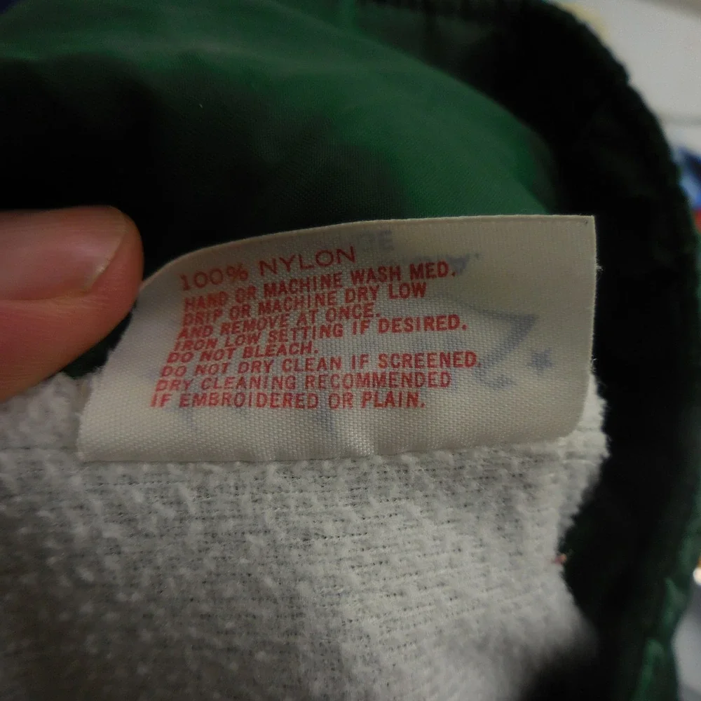 Vintage Nylons Silver Falls State Park Ranger Jacket Green Nylon XL Made USA